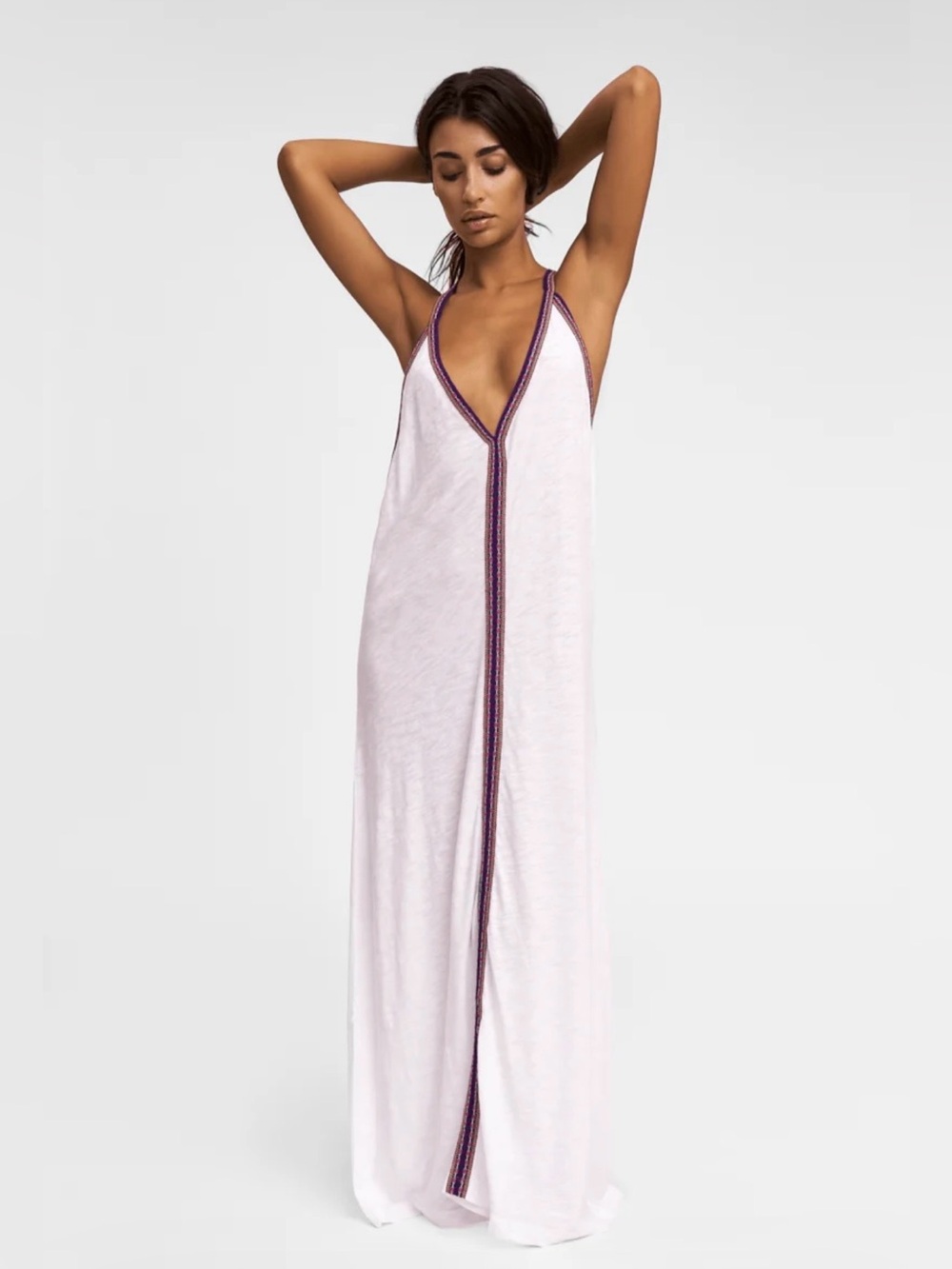 Pitusa Pima Coverup Sundress V-Neckline Colorful Inca Size Standard